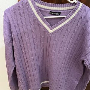 Purple shein sweater! Never worn